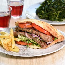 Sandwich with kebap